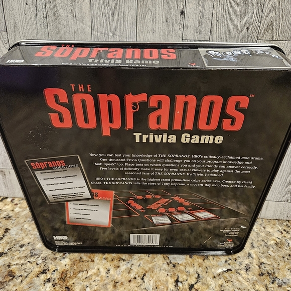 HBO The Sopranos Trivia Game w/Collectible Tin Box - Picture 16 of 16